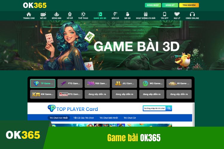 Chơi game bài siêu hấp dẫn cùng nhà cái OK365